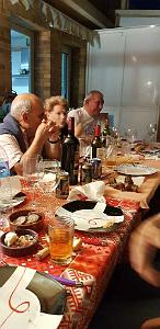 HOMMAGE A N.D. DE SANTA CRUZ A DALIAS DU 7 AU 10 JUIN 2019 (738) REPAS CHEZ ANGE AVANT LE DEPART 